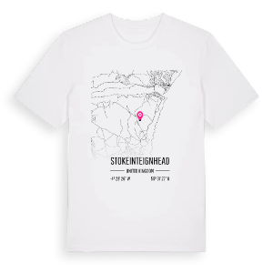 Stokeinteignhead karta t-shirt – ekologisk bomull t-shirt från Pinshirt