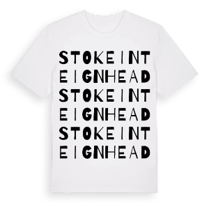 Stokeinteignhead ordlek t-shirt – ekologisk bomull t-shirt från Pinshirt