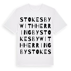 Stokesby with Herringby ordlek t-shirt – ekologisk bomull t-shirt från Pinshirt