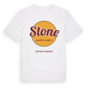 Stone cirkel t-shirt – ekologisk bomull t-shirt från Pinshirt
