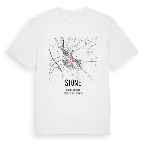 Stone karta t-shirt – ekologisk bomull t-shirt från Pinshirt