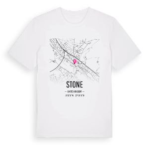Stone karta t-shirt – ekologisk bomull t-shirt från Pinshirt