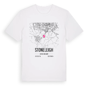Stoneleigh karta t-shirt – ekologisk bomull t-shirt från Pinshirt