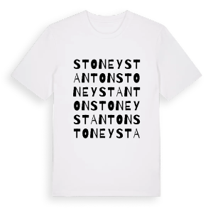 Stoney Stanton ordlek t-shirt – ekologisk bomull t-shirt från Pinshirt