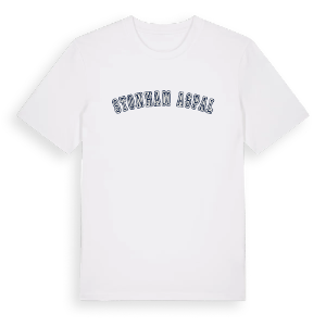 Stonham Aspal college t-shirt – ekologisk bomull t-shirt från Pinshirt