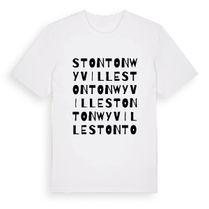 Stonton Wyville ordlek t-shirt – ekologisk bomull t-shirt från Pinshirt