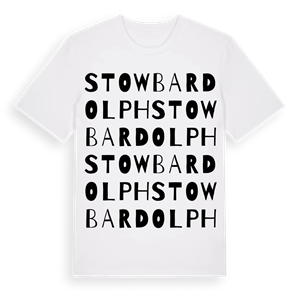 Stow Bardolph ordlek t-shirt – ekologisk bomull t-shirt från Pinshirt