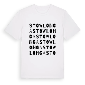 Stow Longa ordlek t-shirt – ekologisk bomull t-shirt från Pinshirt