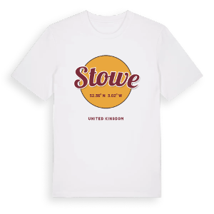 Stowe cirkel t-shirt – ekologisk bomull t-shirt från Pinshirt