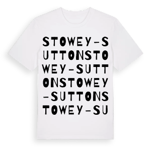 Stowey-Sutton ordlek t-shirt – ekologisk bomull t-shirt från Pinshirt