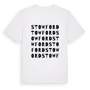 Stowford ordlek t-shirt – ekologisk bomull t-shirt från Pinshirt