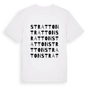 Stratton ordlek t-shirt – ekologisk bomull t-shirt från Pinshirt
