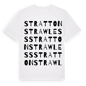 Stratton Strawless ordlek t-shirt – ekologisk bomull t-shirt från Pinshirt