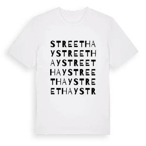 Streethay ordlek t-shirt – ekologisk bomull t-shirt från Pinshirt