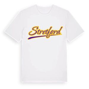 Stretford baseball t-shirt – ekologisk bomull t-shirt från Pinshirt