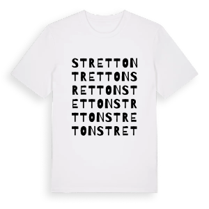 Stretton ordlek t-shirt – ekologisk bomull t-shirt från Pinshirt