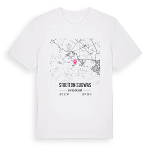 Stretton Sugwas karta t-shirt – ekologisk bomull t-shirt från Pinshirt