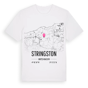 Stringston karta t-shirt – ekologisk bomull t-shirt från Pinshirt