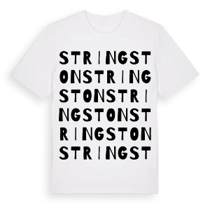Stringston ordlek t-shirt – ekologisk bomull t-shirt från Pinshirt