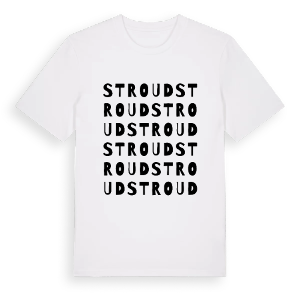 Stroud ordlek t-shirt – ekologisk bomull t-shirt från Pinshirt