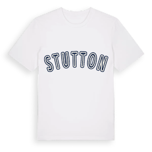 Stutton college t-shirt – ekologisk bomull t-shirt från Pinshirt