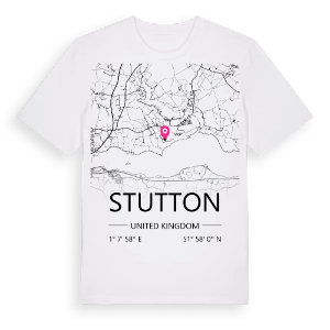 Stutton karta t-shirt – ekologisk bomull t-shirt från Pinshirt