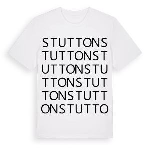 Stutton ordlek t-shirt – ekologisk bomull t-shirt från Pinshirt