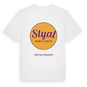 Styal cirkel t-shirt – ekologisk bomull t-shirt från Pinshirt