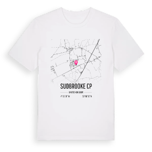 Sudbrooke CP karta t-shirt – ekologisk bomull t-shirt från Pinshirt