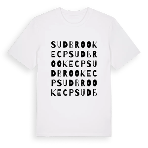 Sudbrooke CP ordlek t-shirt – ekologisk bomull t-shirt från Pinshirt