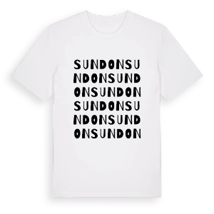 Sundon ordlek t-shirt – ekologisk bomull t-shirt från Pinshirt