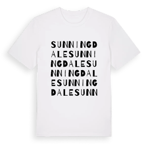 Sunningdale ordlek t-shirt – ekologisk bomull t-shirt från Pinshirt