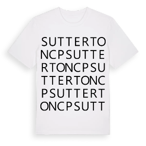 Sutterton CP ordlek t-shirt – ekologisk bomull t-shirt från Pinshirt