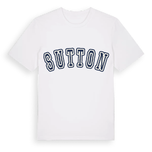 Sutton college t-shirt – ekologisk bomull t-shirt från Pinshirt