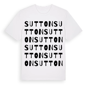 Sutton ordlek t-shirt – ekologisk bomull t-shirt från Pinshirt