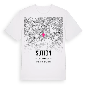 Sutton karta t-shirt – ekologisk bomull t-shirt från Pinshirt