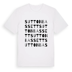 Sutton Bassett ordlek t-shirt – ekologisk bomull t-shirt från Pinshirt