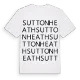 Sutton Heath ordlek t-shirt
