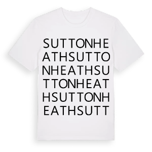 Sutton Heath ordlek t-shirt – ekologisk bomull t-shirt från Pinshirt
