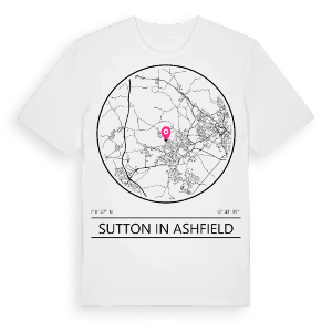 Sutton in Ashfield t-shirt – ekologisk bomull t-shirt från Pinshirt