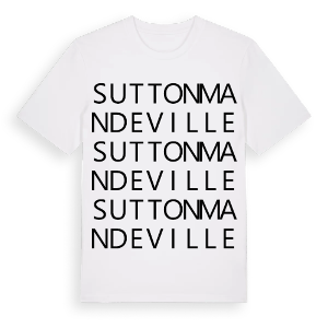 Sutton Mandeville ordlek t-shirt – ekologisk bomull t-shirt från Pinshirt