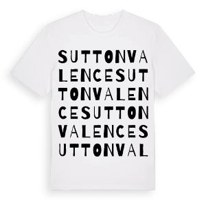 Sutton Valence ordlek t-shirt – ekologisk bomull t-shirt från Pinshirt