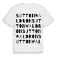Sutton Waldron ordlek t-shirt