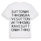 Sutton with Howgrave ordlek t-shirt