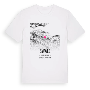 Swale karta t-shirt – ekologisk bomull t-shirt från Pinshirt