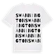 Swannington ordlek t-shirt
