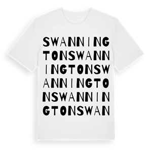 Swannington ordlek t-shirt – ekologisk bomull t-shirt från Pinshirt