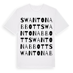 Swanton Abbott ordlek t-shirt – ekologisk bomull t-shirt från Pinshirt