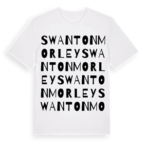 Swanton Morley ordlek t-shirt – ekologisk bomull t-shirt från Pinshirt