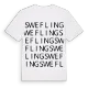 Swefling ordlek t-shirt
